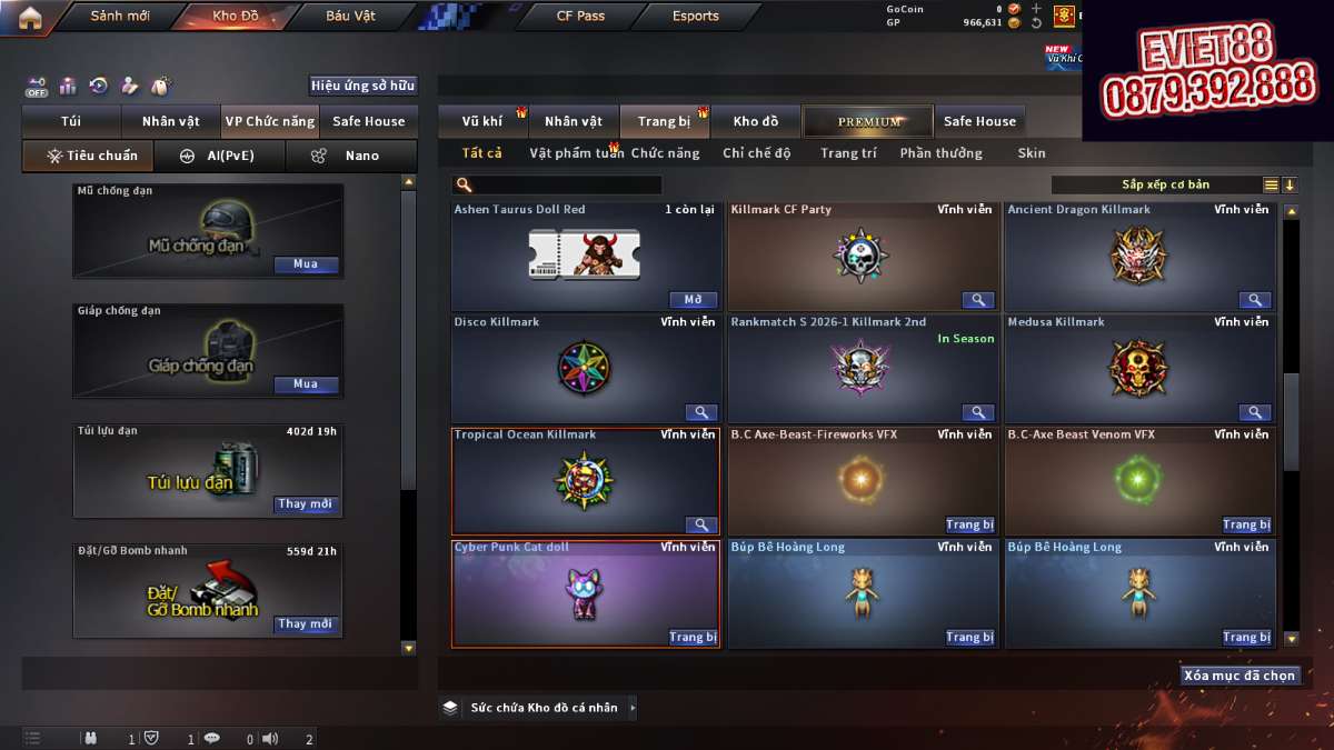 shop acc cf uy tin gia re